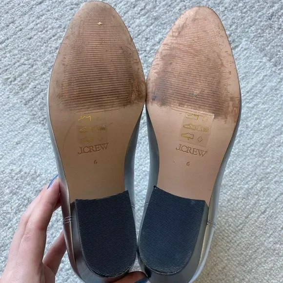 J. Crew Piper Ankle Boots in Metallic Leather Size 6 - Picture 6 of 8